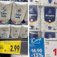 Kilo cukru přišlo v Polsku na 18,30 korun, v Česku o dost méně, zvlášť pro držitele věrnostní karty Kauflandu.