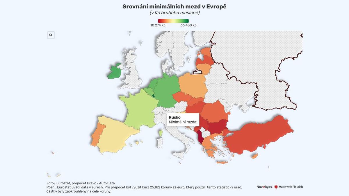 V minimální mzdě Česko zaostává. Vyšší je i v Polsku či Litvě