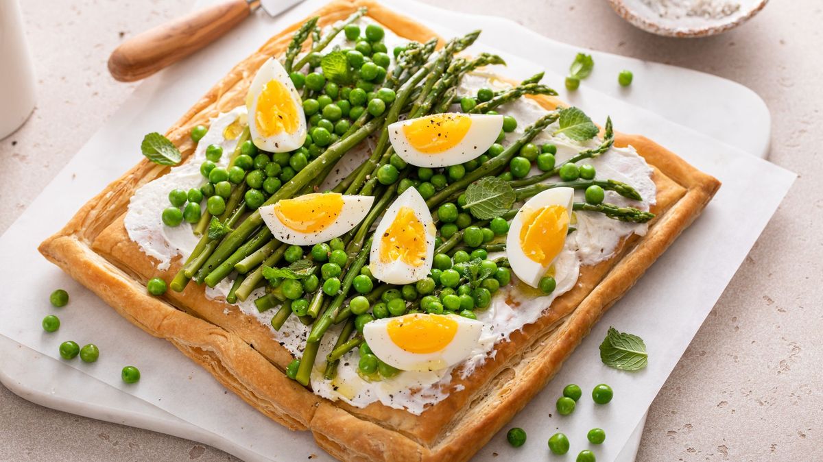 Recept na jarní jednohubky z listového těsta