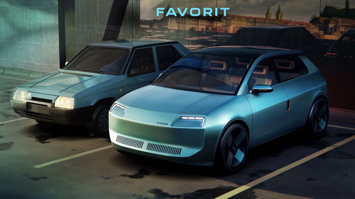 Škoda Favorit je zpět. Vize hatchbacku je retro každou hranou