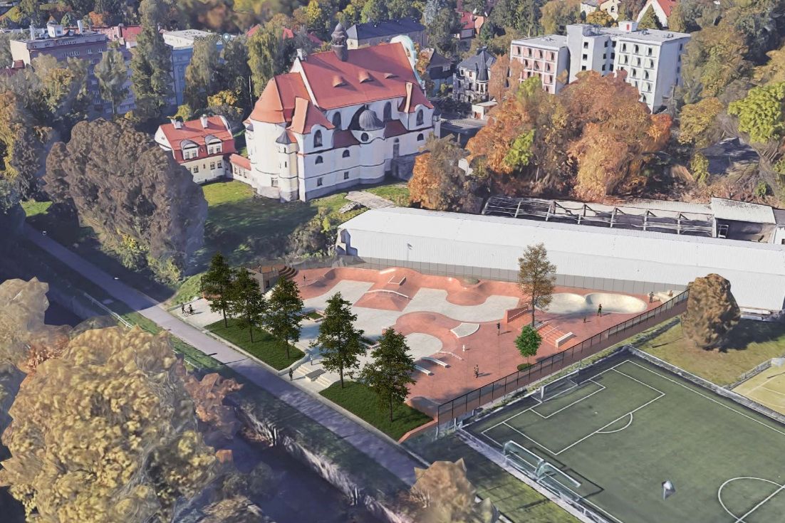 Skatepark v Liberci dostane novou podobu, bude pro sport i odpočinek 