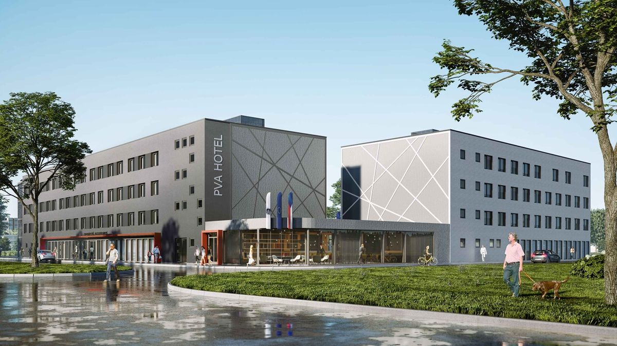 Miliardář Sehnal podniká na státních pozemcích. Staví dočasný hotel v Letňanech