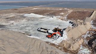 Klimatická změna pomáhá těžařům soli