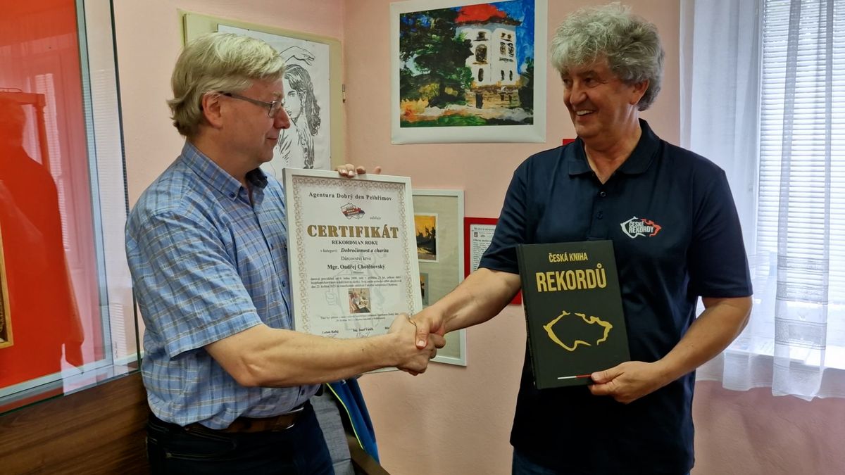 Darováním krve pomohl více než 1500 nemocným a zdaleka ještě nekončí