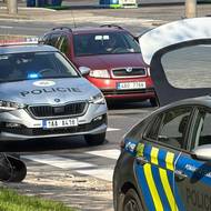 Nehoda v pražské ulici Plzeňská