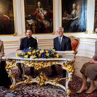 Setkání prezidentských párů, Petr Pavel a Eva Pavlová přijali Volodymyra Zelenského a jeho manželku Olenu.