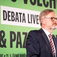 Petr Fiala na debatě s občany v Liberci