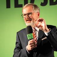 Petr Fiala na debatě s občany v Liberci
