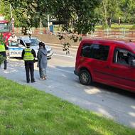 Nehoda v pražské ulici Plzeňská