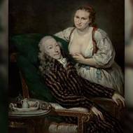 Obraz malířky Barbary Krafftové rozené Steinerové s názvem Hrabě Franz de Paula von Hartig s kojnou z roku 1797
