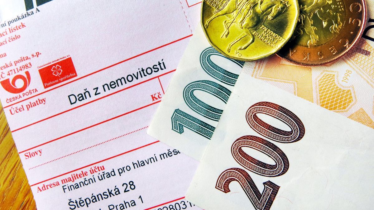 Krátí se čas na platbu daně z nemovitosti, drobné zpoždění se netrestá