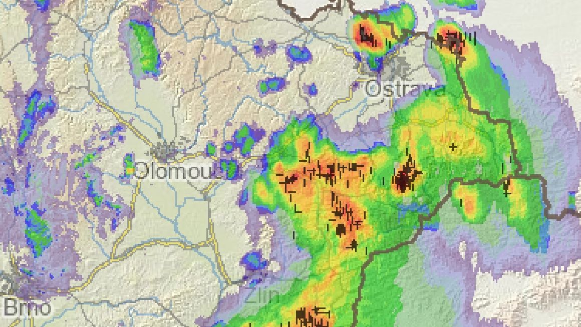 Downburst na Kroměřížsku způsobil lokální škody