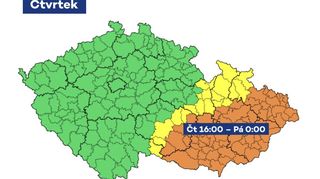 Česko znovu zasáhnou velmi silné bouřky, varovali meteorologové