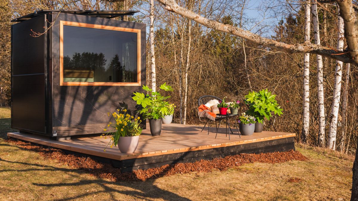 Solární sauna nabízí relaxaci i uprostřed divoké přírody