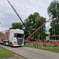 Stavba atrakce na původním místě je v plném proudu. Hotovo by mělo být během tohoto týdne. (6. 6. 2025)