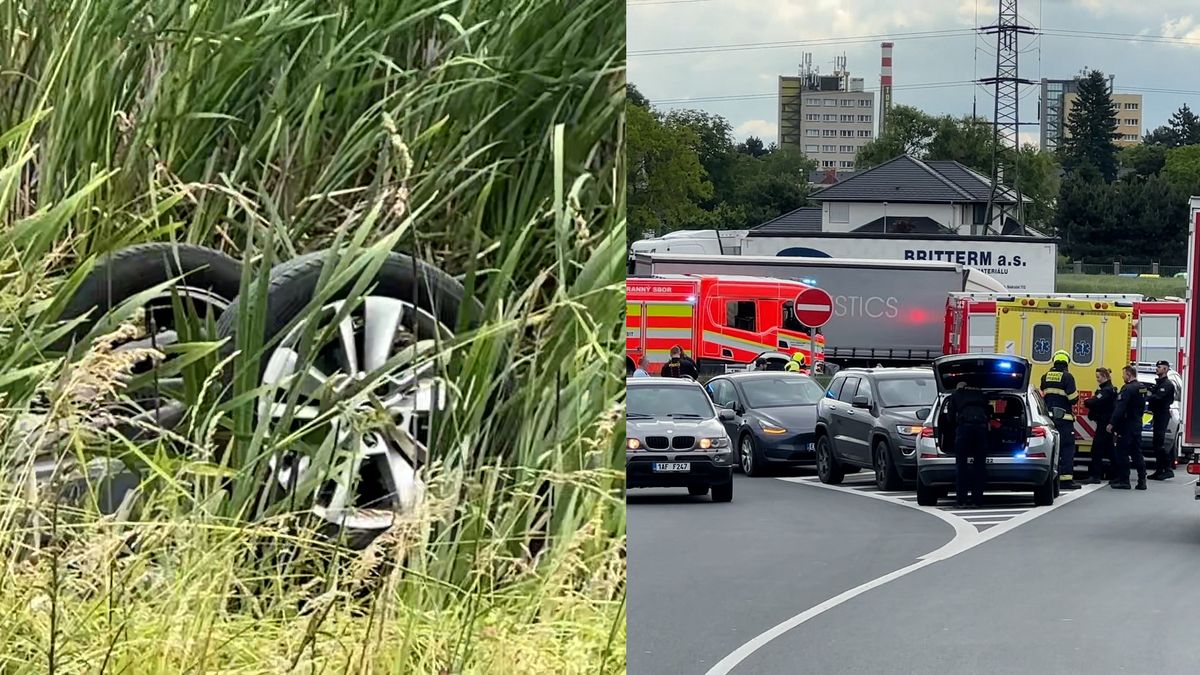 Řidička s dítětem v autě sjela do vodní nádrže v Praze