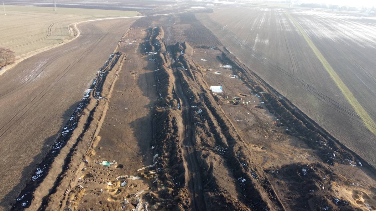 Část zkoumané plochy v trase obchvatu D1-Běchovice