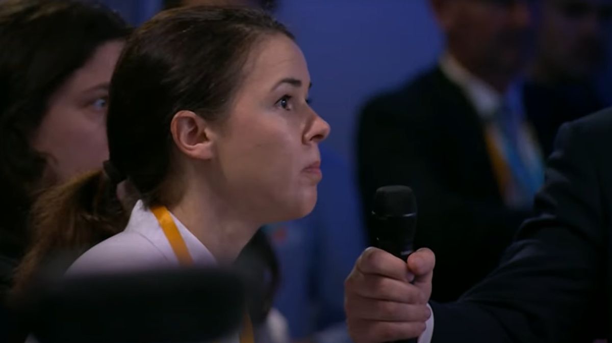 „To je teda hustý.“ Do rozjetého Trumpa v Haagu docela šila ukrajinská novinářka