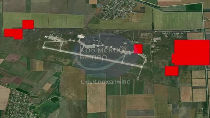 Zničili jsme tři vrtulníky a protiletadlový systém, hlásí Ukrajinci po útoku na okupovaný Krym