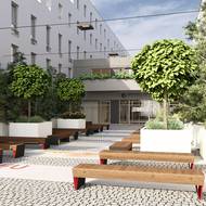 Budoucí podoba nových kolejí Ostravské univerzity (vizualizace). 