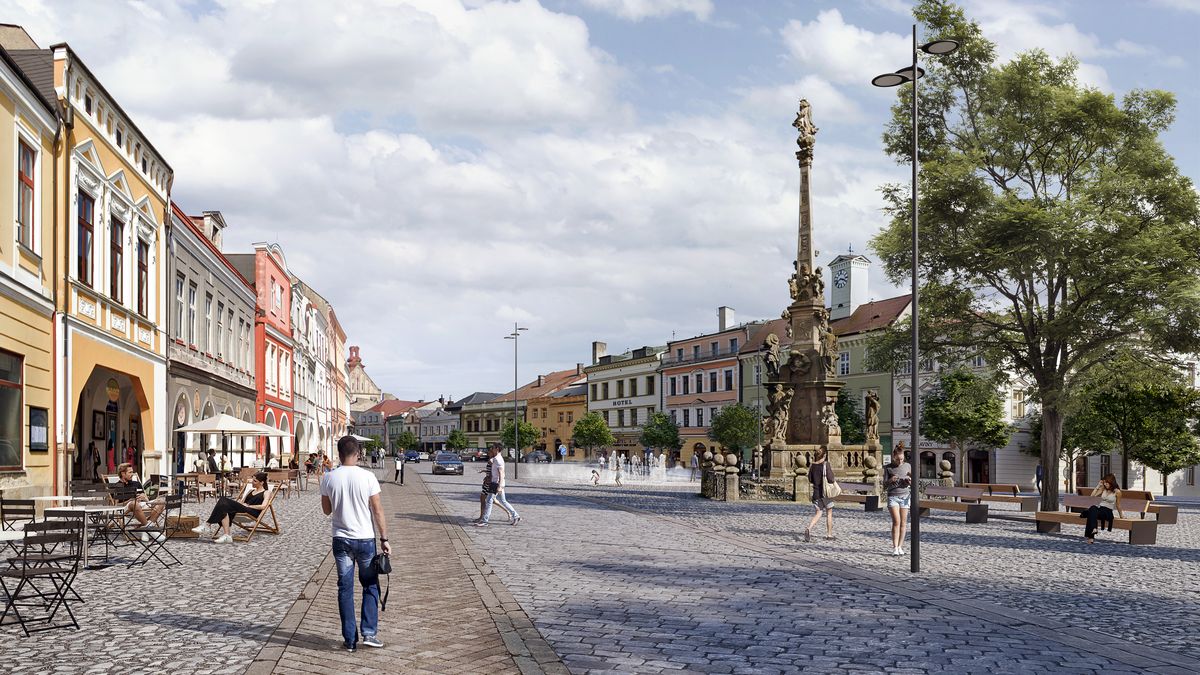 Více vody a zeleně: Urbanistickým projektem roku 2025 se stala studie historického centra Jaroměře