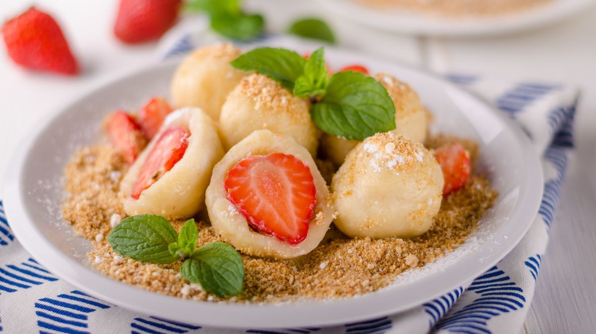 Recept na tvarohové knedlíky s ovocem