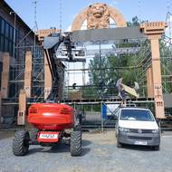 O víkendu finišovala také výstavba scény zaměřené na reggae.