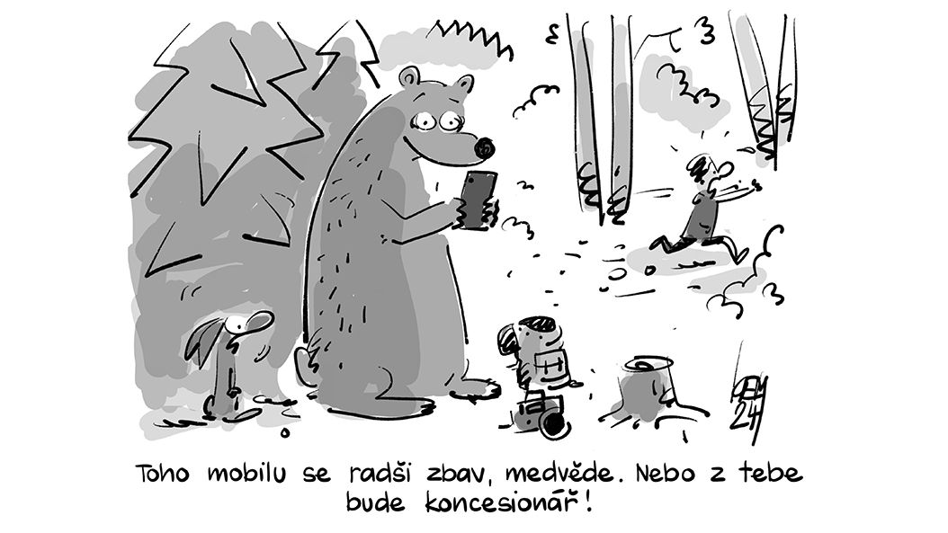 KEMEL: Zbav se mobilu, medvěde