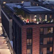 Kombinace cihlových obkladů a moderních omítek má respektovat sousední historická jatka (vizualizace).