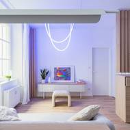 Architekt se v bytě soustředil hlavně na práci se světlem.