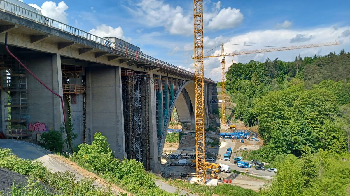 Omezení ještě na dva roky. Noční práce na dálničním mostě na D1 jsou podle ŘSD vyloučené