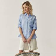 Lněná košile Hanna, 1199 Kč, šortky Kosoko, 899 Kč, obojí Tatuum