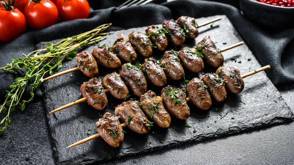 Recept na grilovaná kuřecí srdíčka
