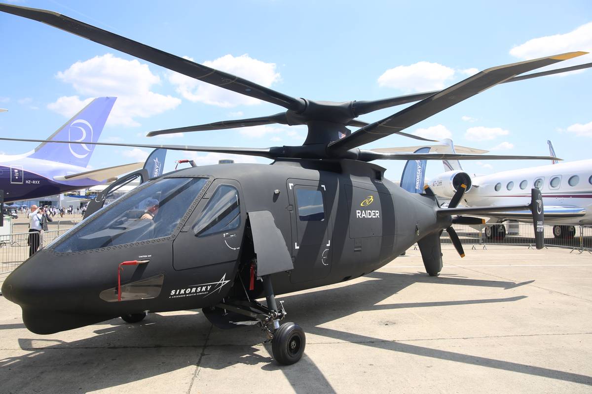 Sikorsky S-97 Raider s tlačnou vrtulí je jednou z cest, jak zvýšit rychlost vrtulníků 