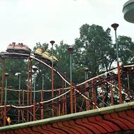 Cyklon během září 1985 vedle v Parku kultury a oddechu Julia Fučíka (dnešní Stromovka).