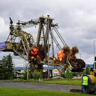 Detonaci Březenského draka bylo slyšet i v okolí. 