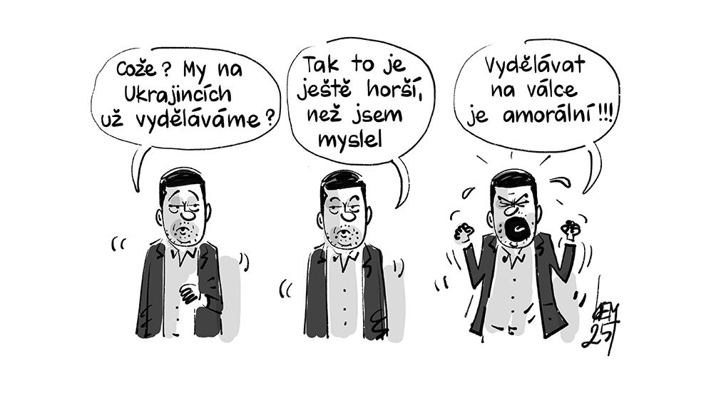 KEMEL: Vydělávat na válce je amorální
