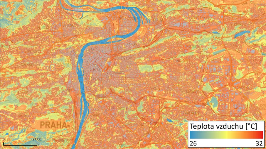 Ve městech při vedrech pozor na otevřená náměstí, sídliště či parkoviště, upozorňuje klimatolog