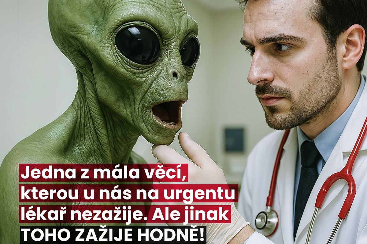 Plakáty s mimozemšťanem mají nalákat lékaře do mladoboleslavské nemocnice