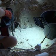 V jeskyni Tinšemet v Izraeli