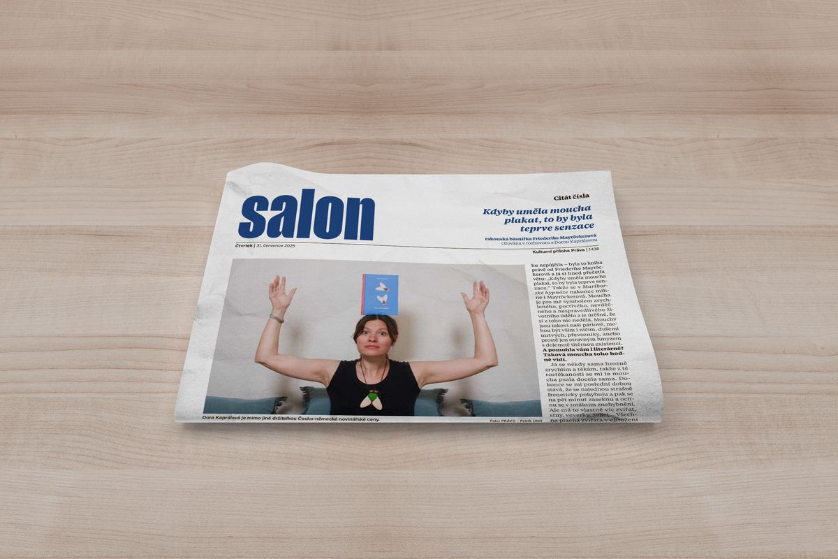 Vychází nový Salon: S Dorou Kaprálovou o Mariborské hypnóze, československá stopa Donalda Trumpa i výstava Eriky Bornové