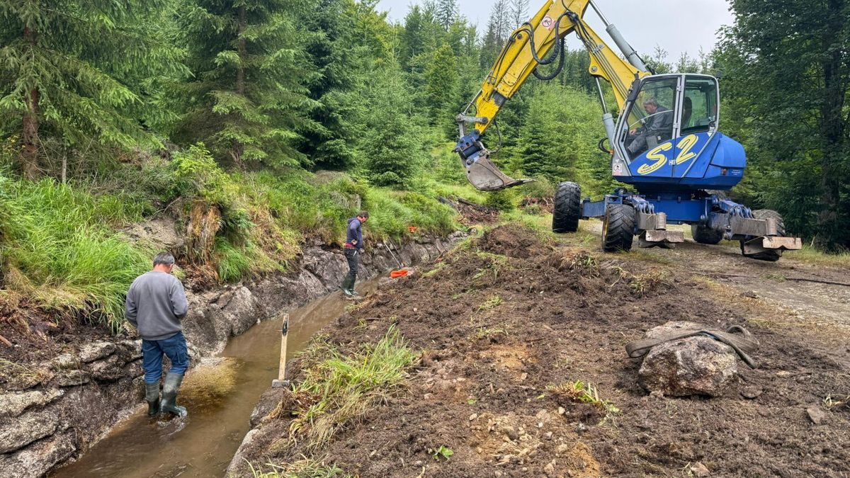 Na Šumavě se po 20 letech čistí koryto Schwarzenberského plavebního kanálu