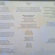 Menu Bistrotéky v karlovarské ulici T. G. Masaryka 