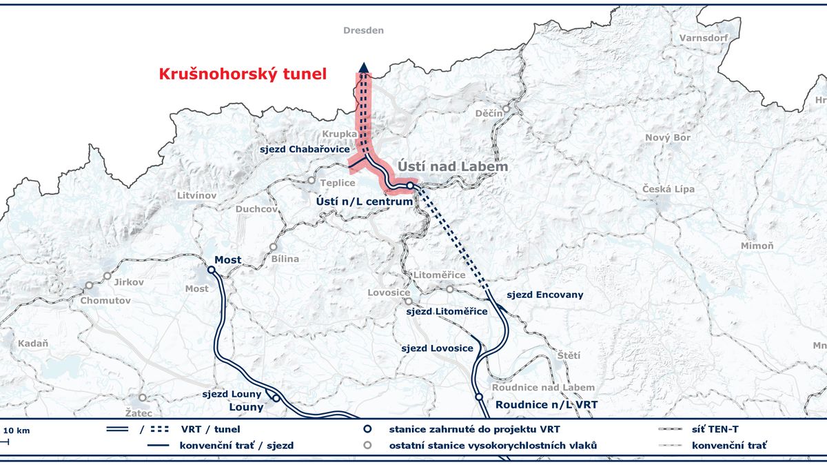Krušnohorský tunel vyjde Česko na 45 miliard. Vláda schválila návrh smlouvy s Němci