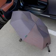 ... který je k dispozici jen jeden. Otvor ve dveřích má odtokový kanál, takže nevadí ani uskladnění mokrého deštníku.