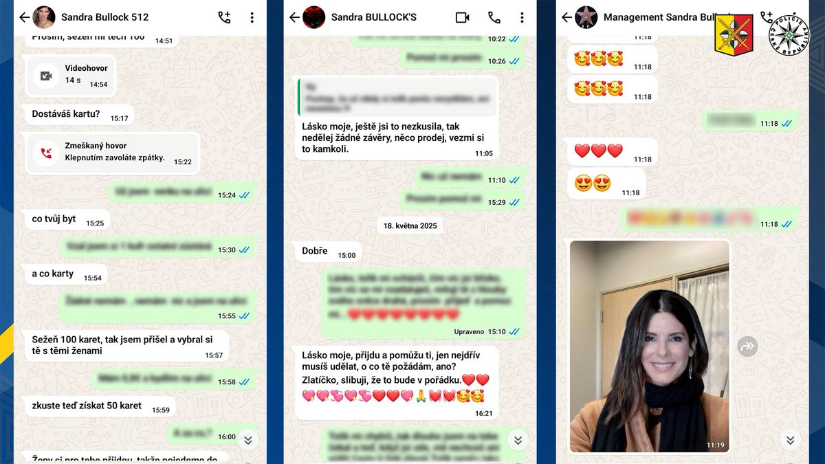 Jsem Sandra Bullock a chci tě za muže, pošli peníze. Muž z Prahy poslal šest milionů