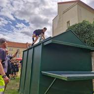 Výzvou pro mladé kadety bylo co nejrychleji zaběhnout překážkovou dráhu odvahy.  