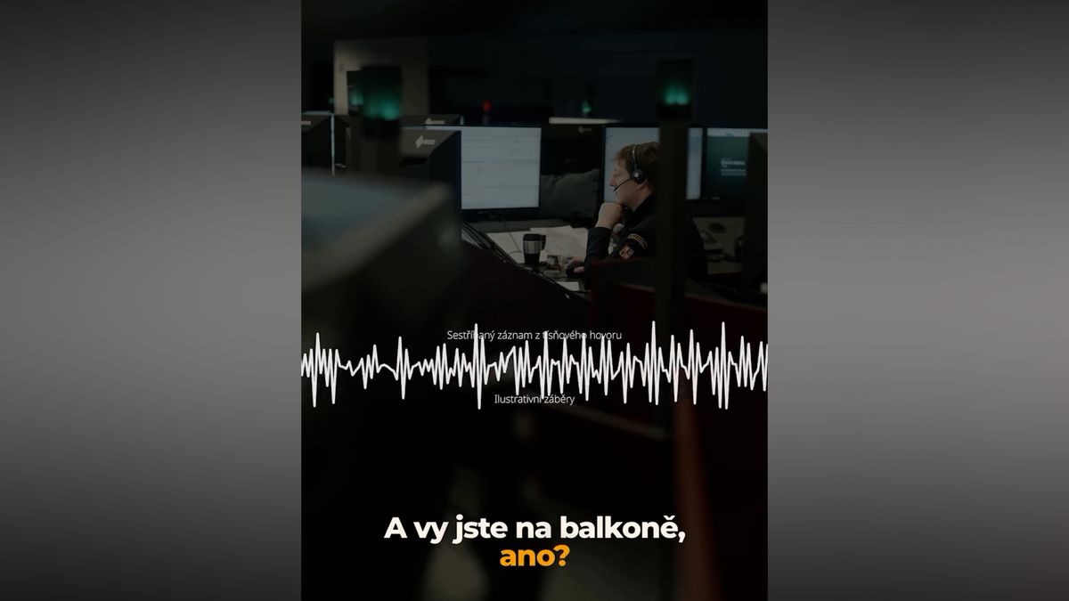 Stojím na balkoně a dusím se. Hasiči zveřejnili dojemnou nahrávku z tísňové linky