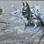 Street art na jediné zdi v pražském Braníku v průběhu let - Caer8th a David Reichelt