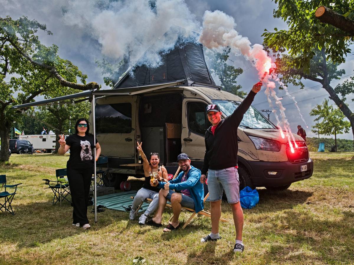 Kemp Start u Masarykova okruhu těsně před víkendovou velkou cenu silničních motocyklů v Brně.